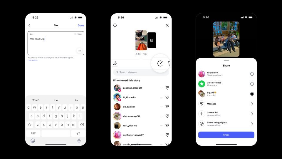 Apresentando o Instagram Plus