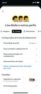Novas ferramentas de controle parental no Threads