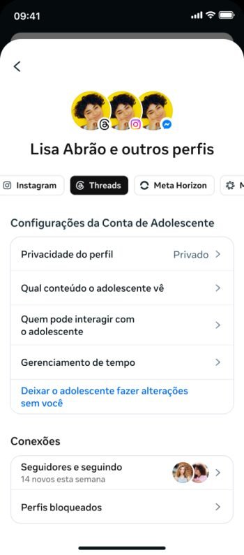 Novas ferramentas de controle parental no Threads