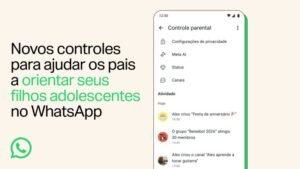 Novos controles para ajudar pais, mães ou responsáveis a orientar adolescentes no WhatsApp