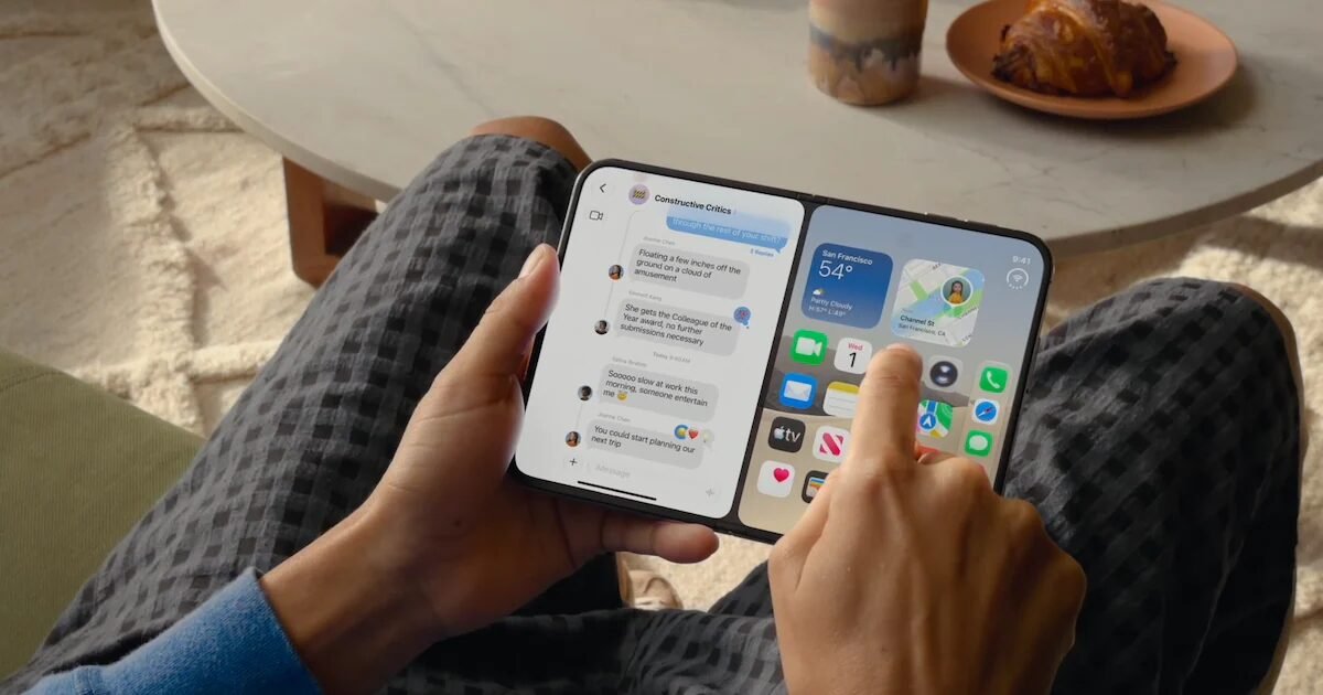 Bateria do iPhone Duo é um pouco maior que a do rival Galaxy Z Fold 8