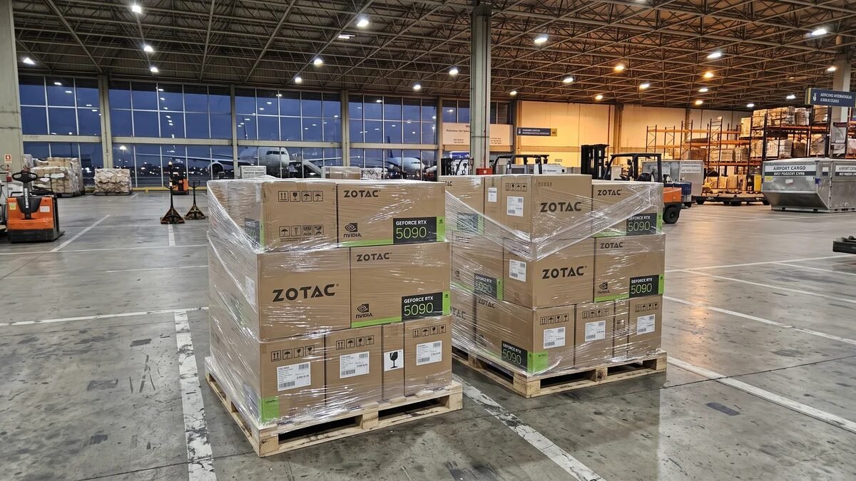Carga milionária de RTX 5090 desaparece misteriosamente no aeroporto de Guarulhos