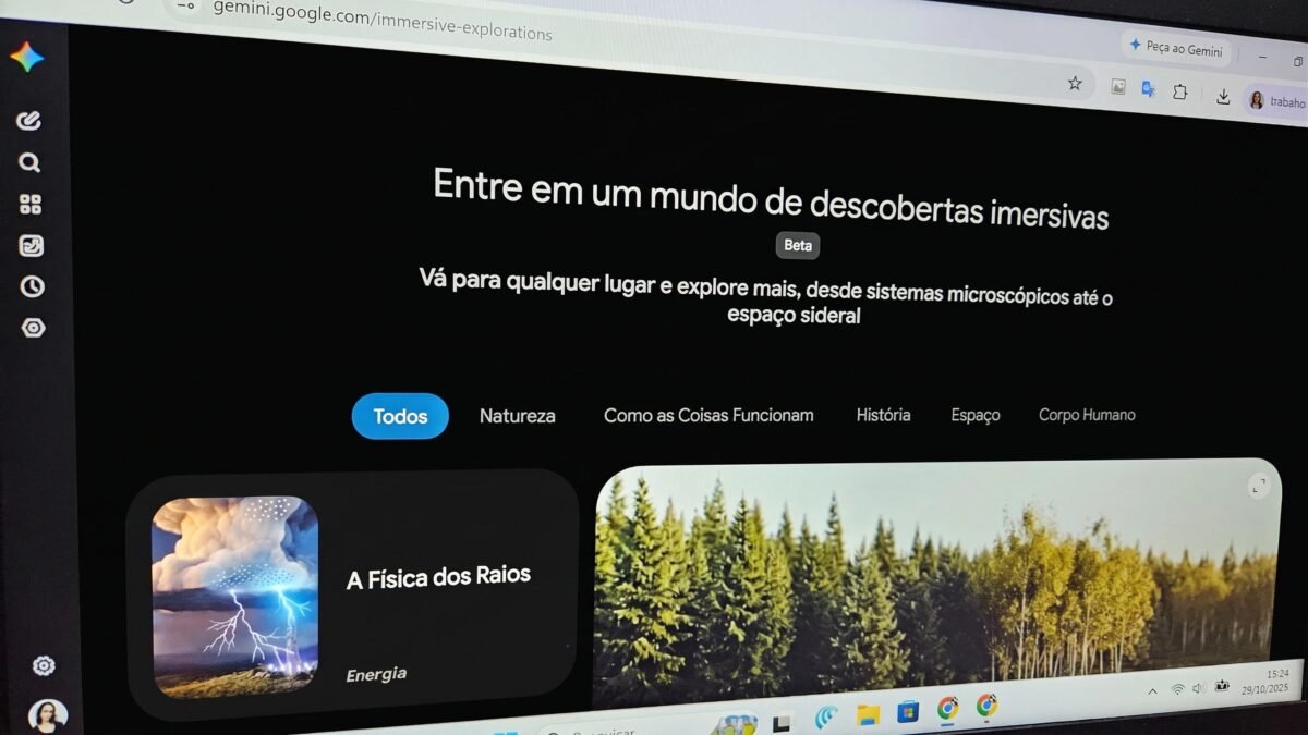 Gemini começa a ensinar ciências em camadas interativas; veja como funciona