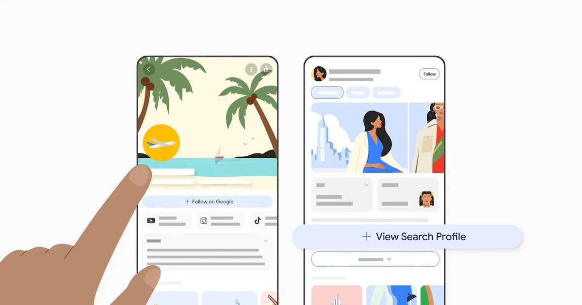 Google lança ‘Perfis de Busca’ no Brasil para criadores de conteúdo e editores