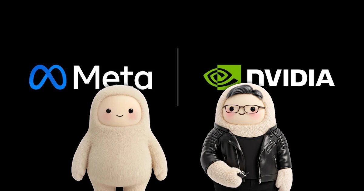 Nvidia amplia parceria para agentes de IA e investirá US$ 3 bilhões na Meta