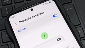O que significa o ícone de escudo na bateria do Samsung Galaxy?